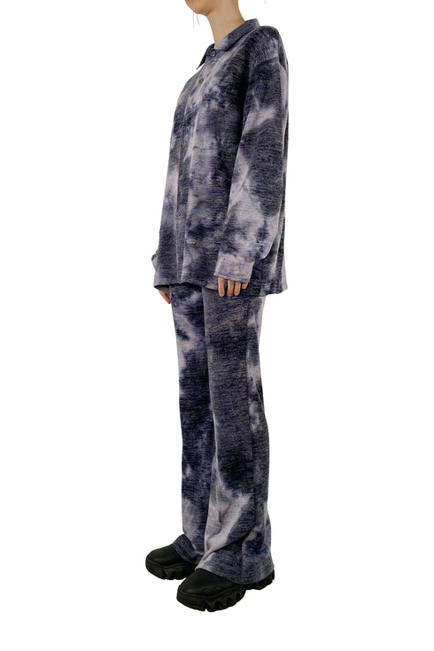 TIE-DYE KNIT PANTS -PURPLE- *Last1